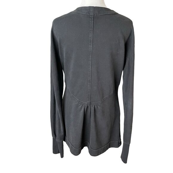 Prairie Underground Small Jacket Full Zip Organic Cotton Sweatshirt Black - Picture 13 of 15